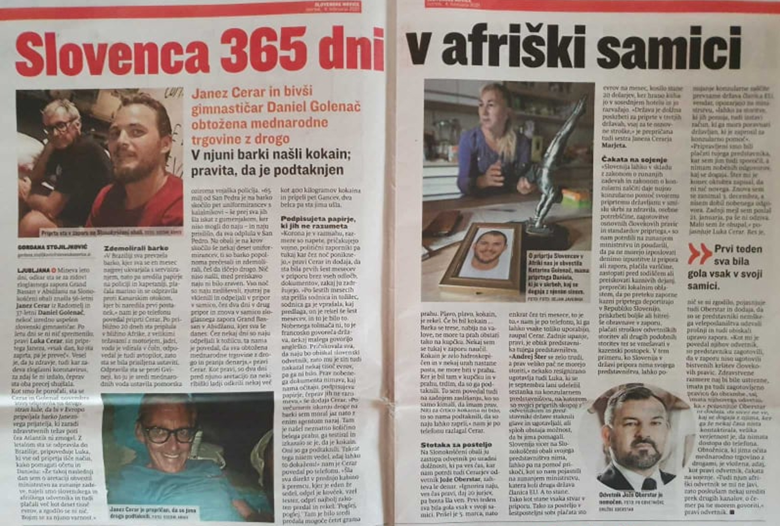 Novica v Slovenskih novicah